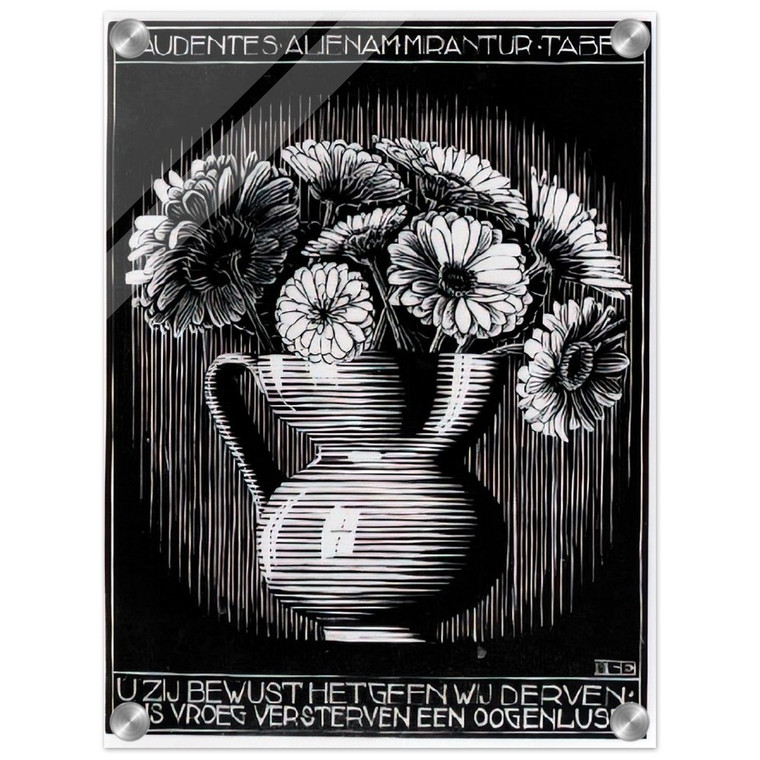 MC Escher  EMBLEMATA VASE Acrylic Print