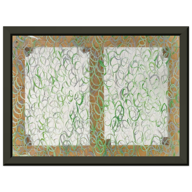 Carla Accardi  Verdeargento  1969 Premium Metal Framed Art Print / Poster