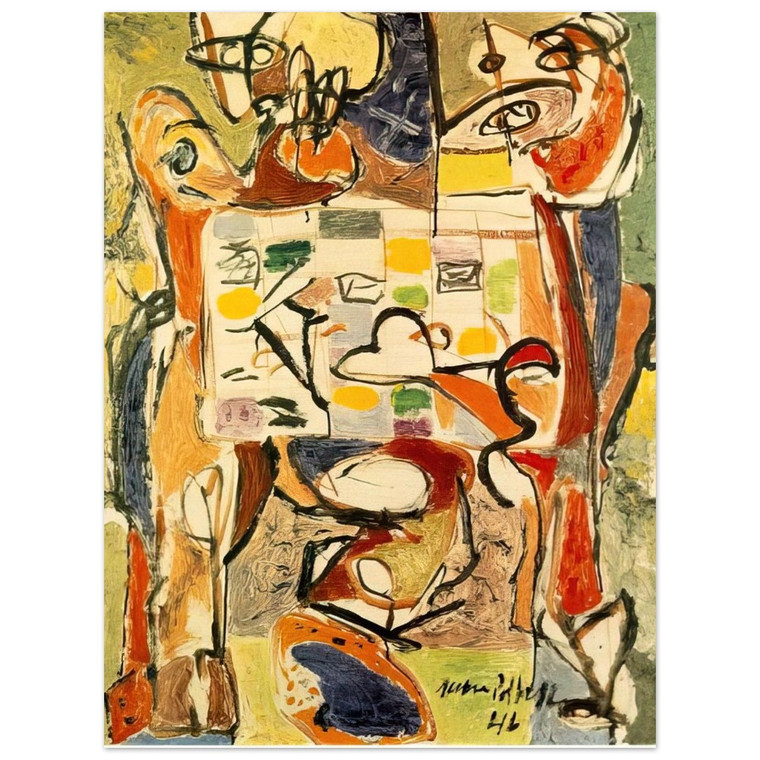Jackson Pollock  THE TEA CUP Aluminum Print