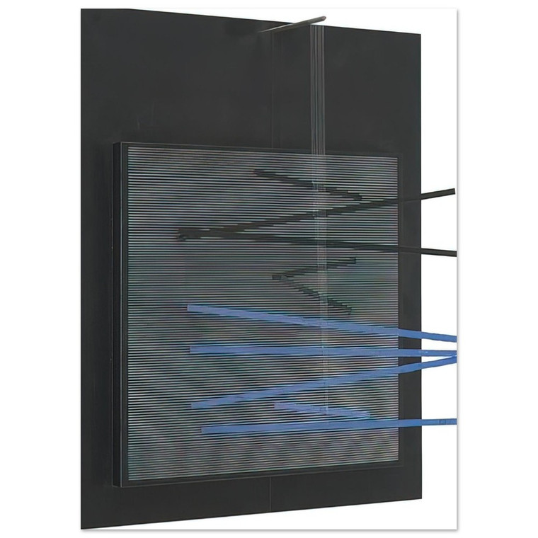 Jesus Rafael Soto PETITE VIBRATION BRIQUE ET NOIRE 1966 Art Print