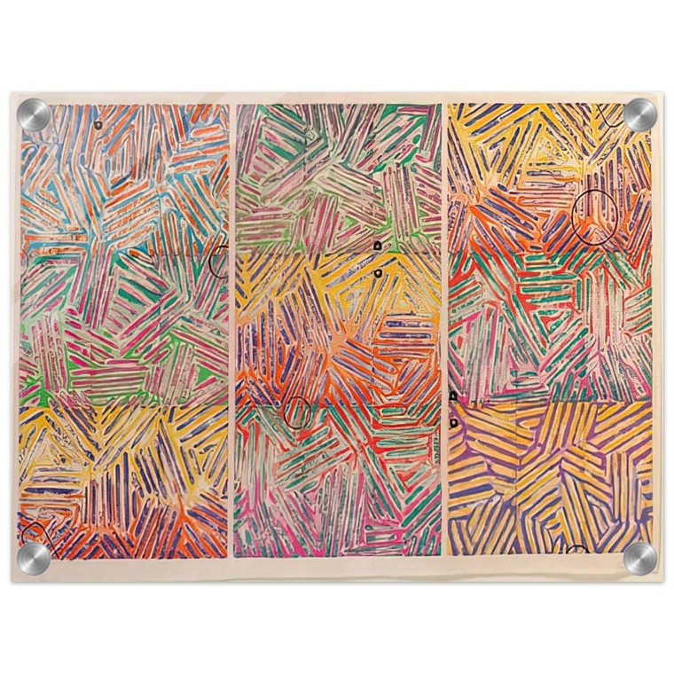 Jasper Johns  USUYUKI ULAE 227 Acrylic Print