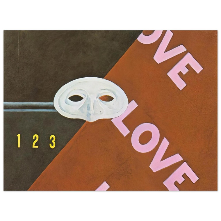 Charles Demuth  Love Love Love Gertrude Stein  1928 Aluminum Print