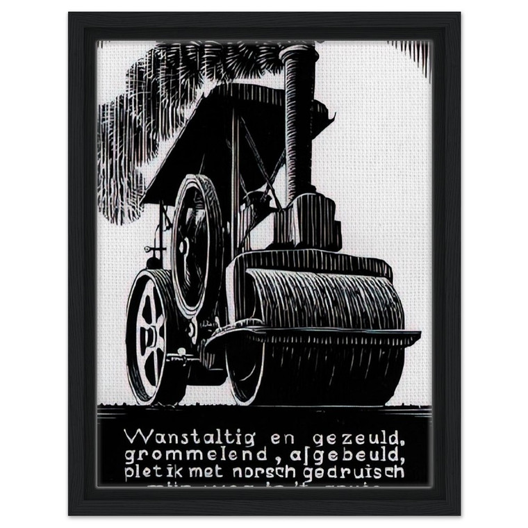 MC Escher  EMBLEMATA STEAMROLLER Framed Canvas