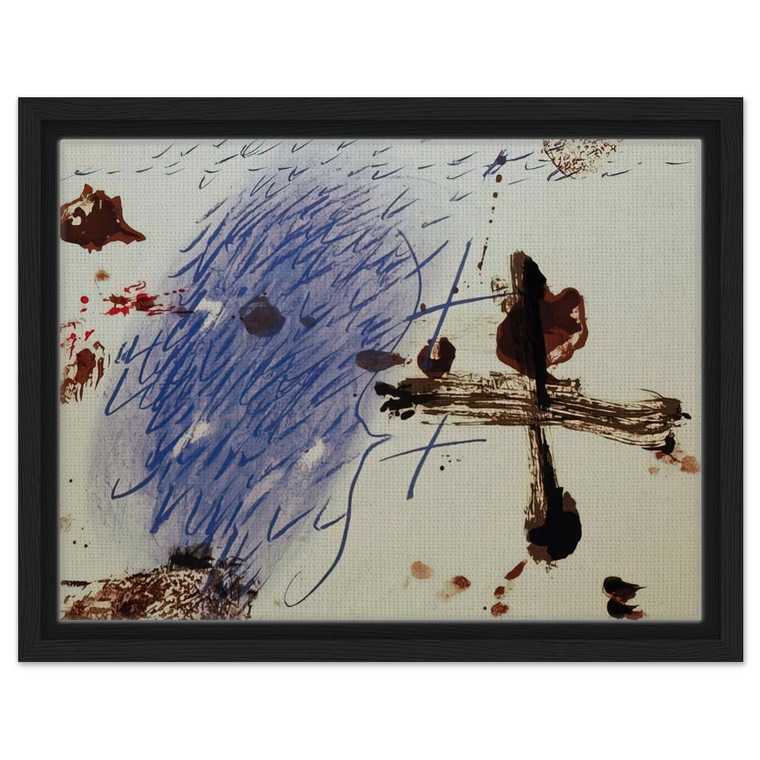Antoni Tapies  BAN DE LOO COLOGNE 1972 Framed Canvas