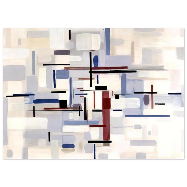 Bruno Munari From Black to White Through Violet 1948 Art Print