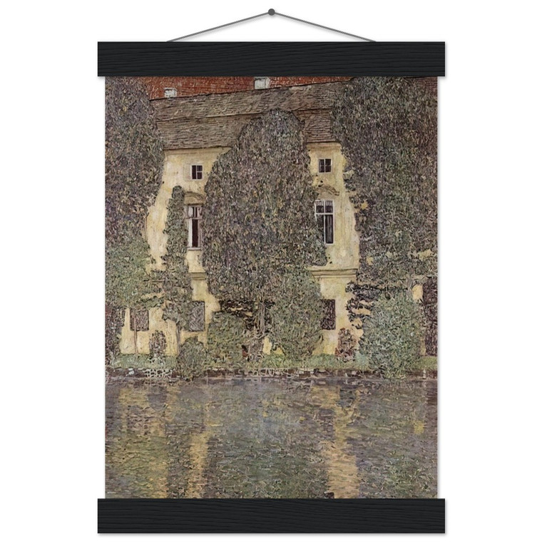 Gustav Klimt THE SCHLOSS KAMMER ON THE ATTERSEE III 1910 Poster with Hanger