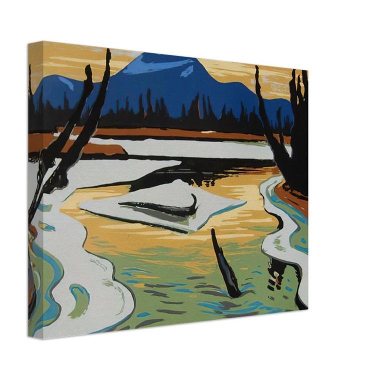 AY Jackson  Smart River Alaska  1945 Canvas