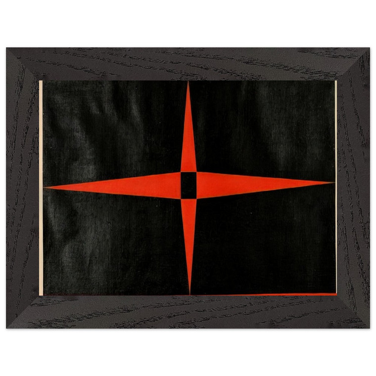 Carmen Herrera  Red Star  1949 Premium Wooden Framed Art Print / Poster