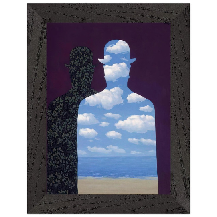 Rene Magritte  HIGH SOCIETY 1962 Premium Wooden Framed Art Print / Poster