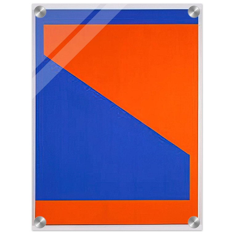 Carmen Herrera  Blue with Orange  1984 Acrylic Print