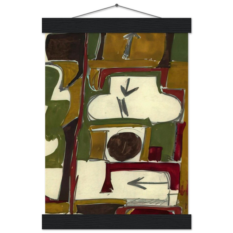 Will Barnet Untitled c1956 Museum-Quality Matte Poster with Hanger