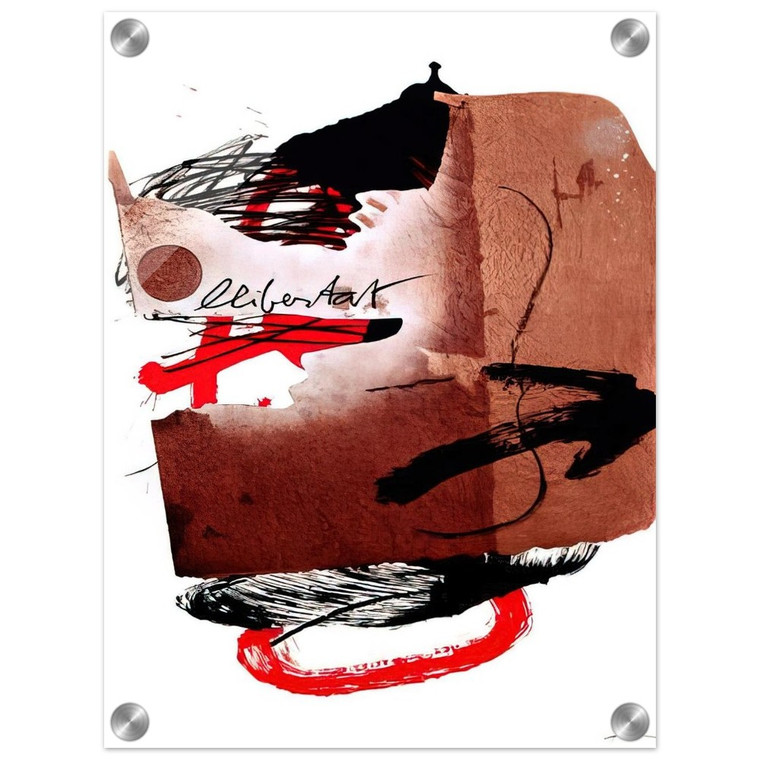 Antoni Tapies  LLIBERTAT 1988 Acrylic Print