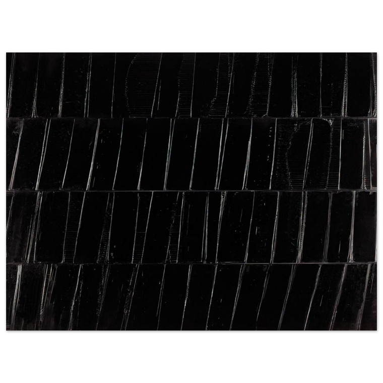 Pierre Soulages  Peinture 324 x 362 cm 1985 Polyptyque C  1985 Aluminum Print