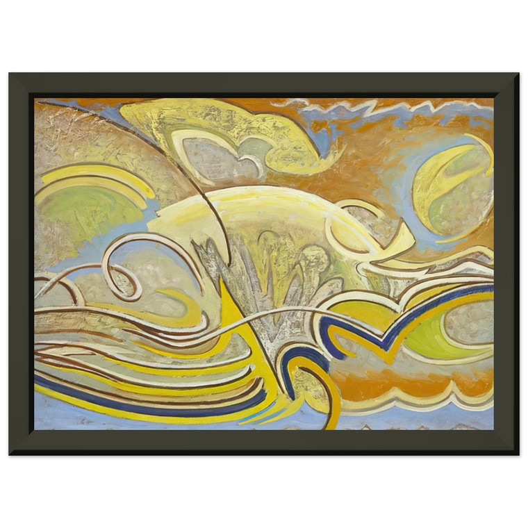 Lawren Harris  Abstraction 30  1955 Premium Metal Framed Art Print / Poster