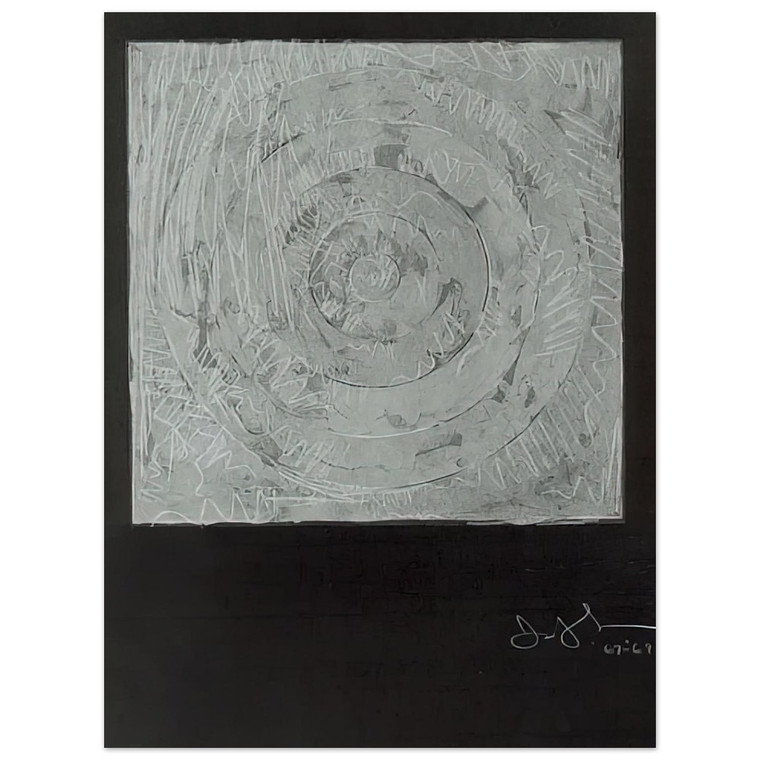 Jasper Johns  WHITE TARGET 1969 Aluminum Print