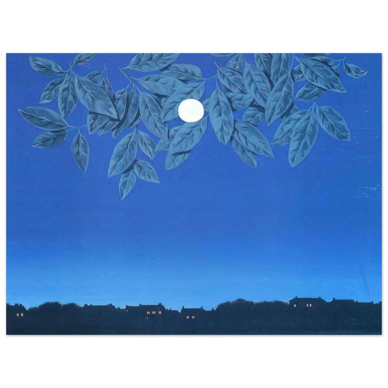 Rene Magritte  THE BLANK PAGE 1967 Aluminum Print