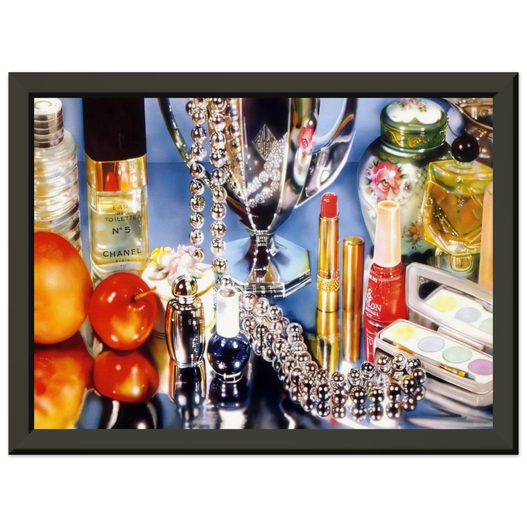 Audrey Flack  CHANEL 1974 Premium Metal Framed Art Print / Poster