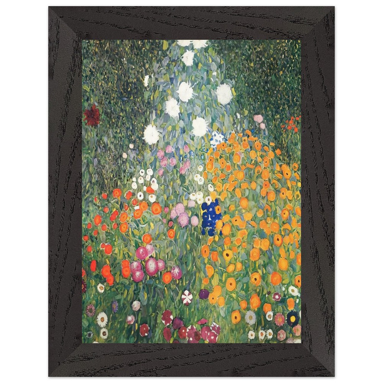 Gustav Klimt  FLOWER GARDEN 1907 Premium Wooden Framed Art Print / Poster