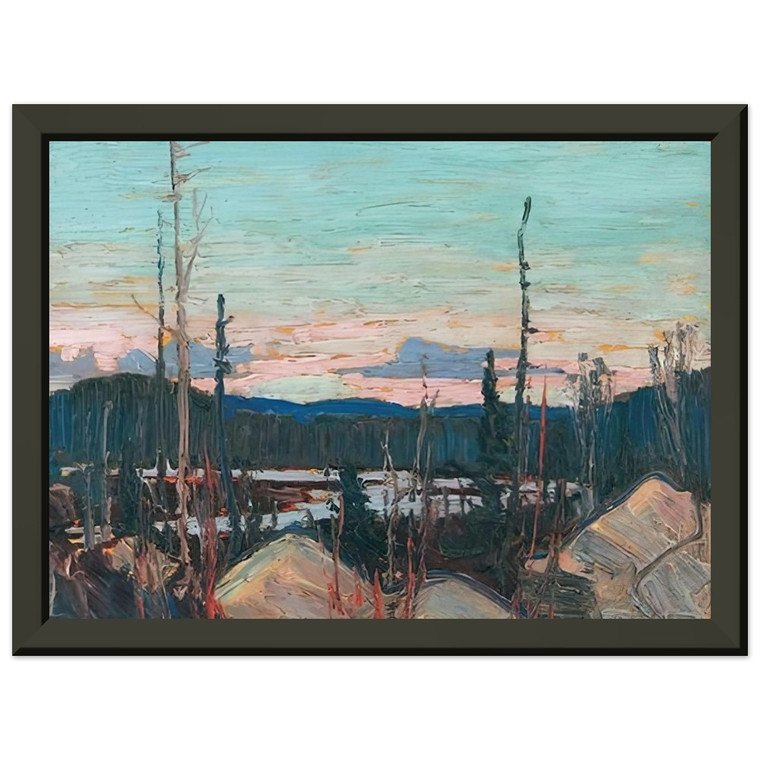 Tom Thomson Burnt Area Rocks 1915 Premium Metal Framed Art Print / Poster
