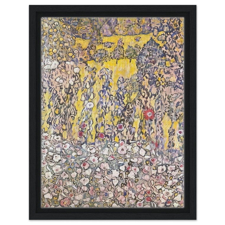 Gustav Klimt  HORTICULTURAL LANDSCAPE WITH A HILLTOP Framed Canvas