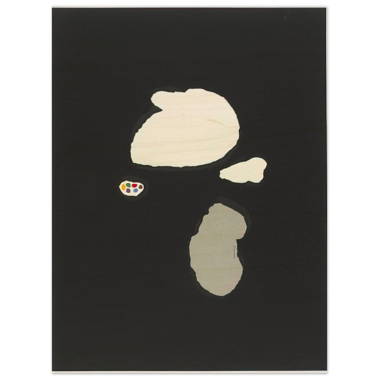 Bruno Munari  Untitled Graphic Composition  1951 Wood Print