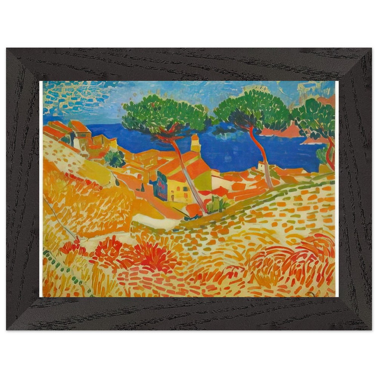 Andre Derain  VIEW OF COLLIOURE 1905 Premium Wooden Framed Art Print / Poster