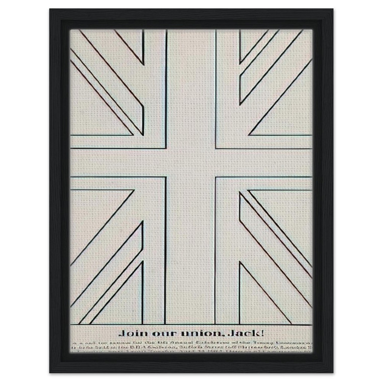 Billy Apple  Join our union Jack Young Commonwealth Artists  1962 Framed Canvas