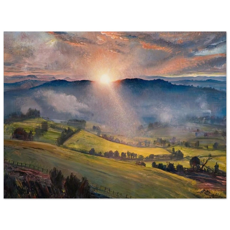 Laura Knight  SUNDOWN 1947 Aluminum Print