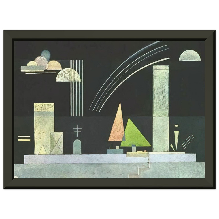 Wassily Kandinsky  AT REST Premium Metal Framed Art Print / Poster