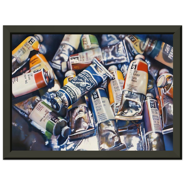 Audrey Flack  SHIVA BLUE 1973 Premium Metal Framed Art Print / Poster