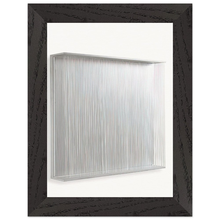 Jesus Rafael Soto VIBRATION BLANCHE 1995 Premium Wooden Framed Print or Poster