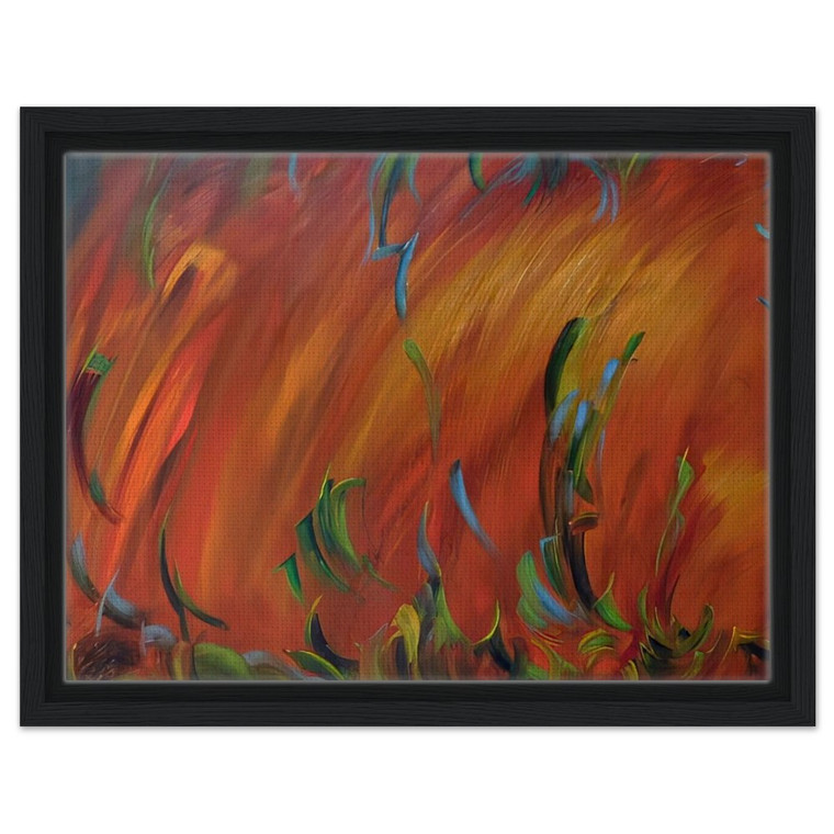 Konrad Zuse  Evening N2 Framed Canvas