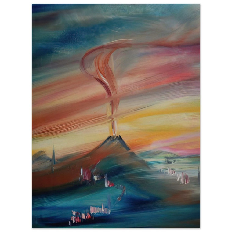 Konrad Zuse  After Eruption of the Hessian Skittles Wood Print