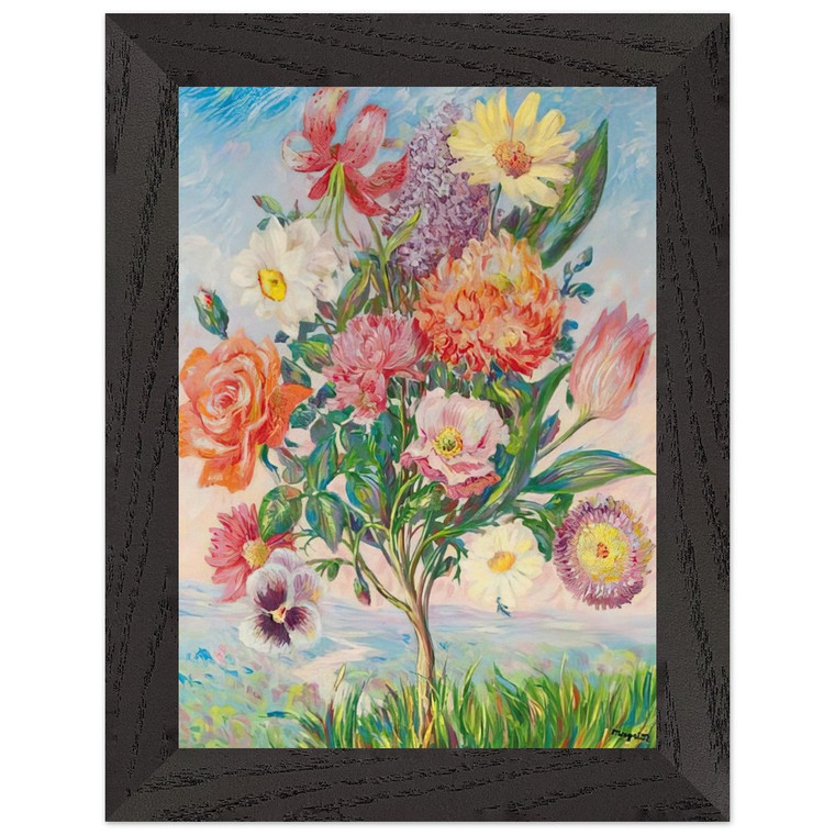 Rene Magritte  FORETHOUGHT 1943 Premium Wooden Framed Art Print / Poster