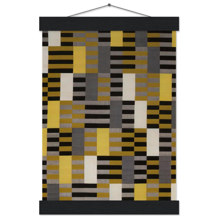 Anni Albers BLACK WHITE YELLOW 1926 Museum-Quality Matte Poster Hanger