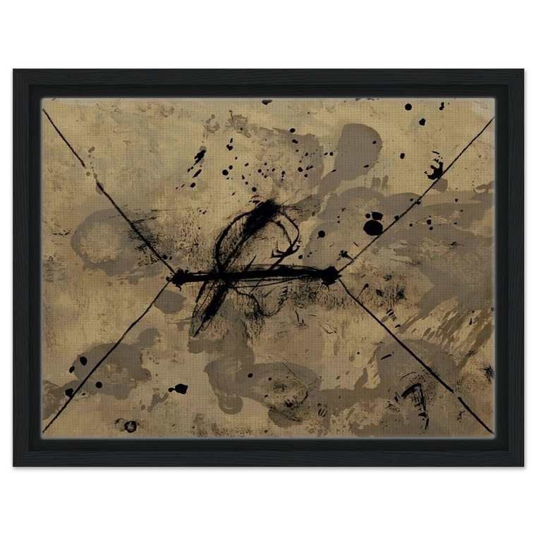 Antoni Tapies  L ENVELOPPE 1968 Framed Canvas