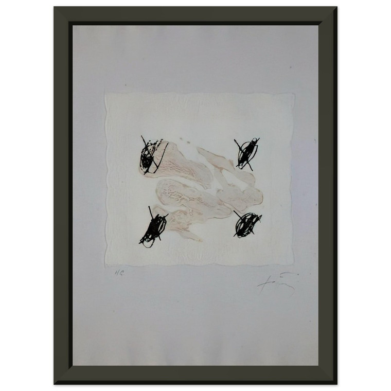 Antoni Tapies PETRIFICADA PETRIFICANTE II 1978 Premium Metal Framed Art Print