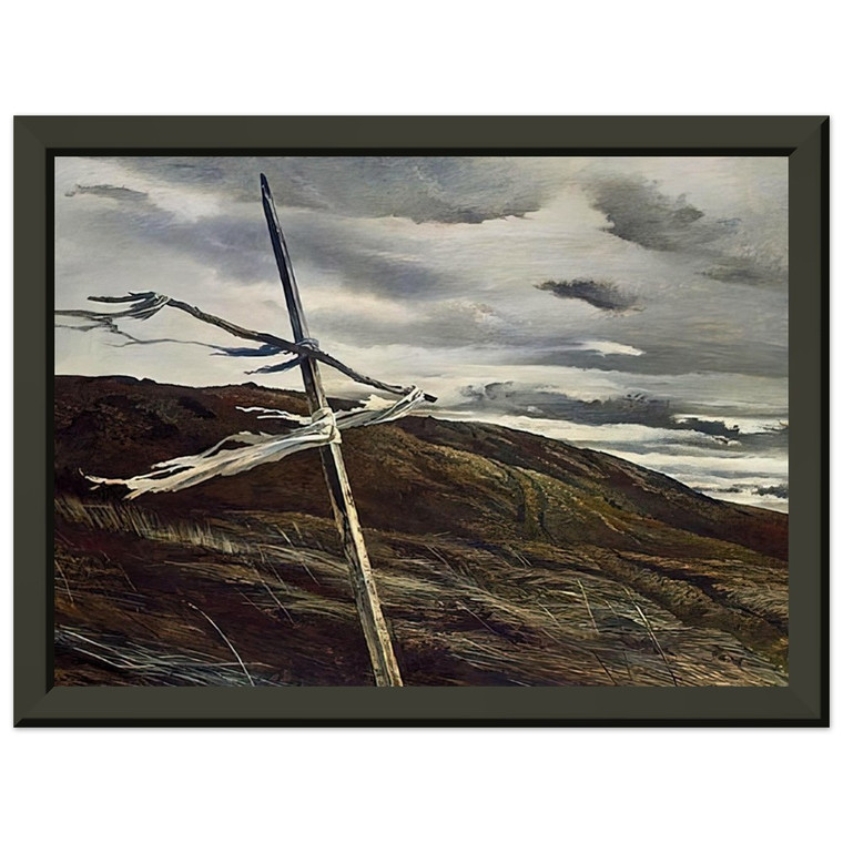 Andrew Wyeth  DODGES RIDGE 1947 Premium Metal Framed Art Print / Poster