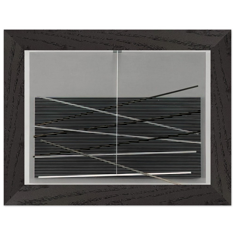 Jesus Rafael Soto VIBRATIONS M TALLIQUES 1969 Premium Wood Framed Art Print