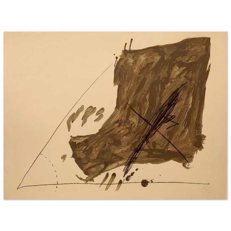 Antoni Tapies  ANGLE ET TACHES 1968 Aluminum Print