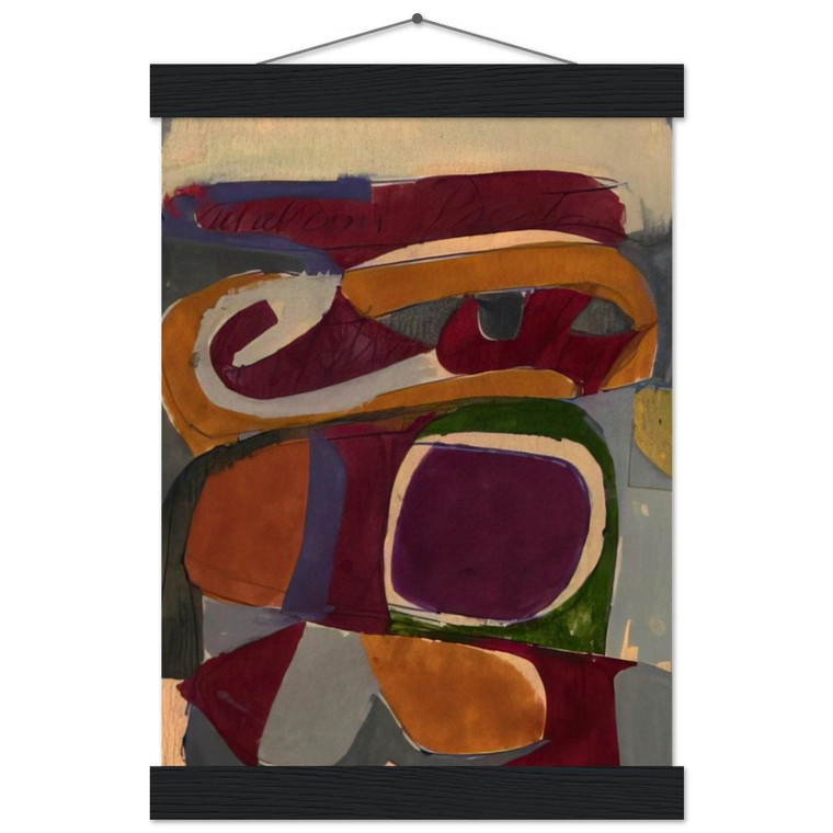 Will Barnet Untitled c1959 US Museum-Quality Matte Paper Poster with Hanger