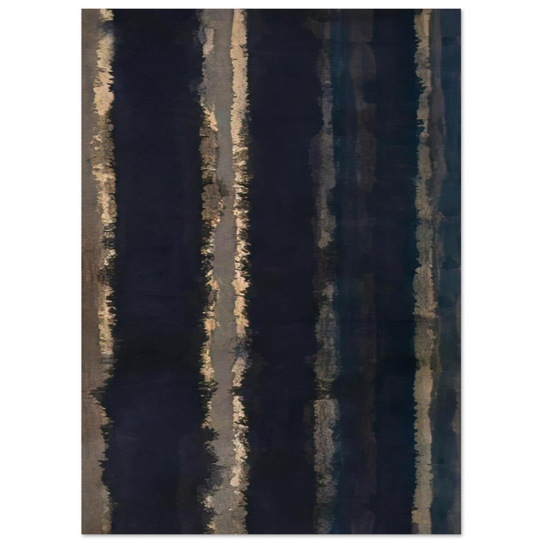 Yun Hyongkeun  Burnt Umber and Ultramarine  1978 Fine Art Poster / Art Print