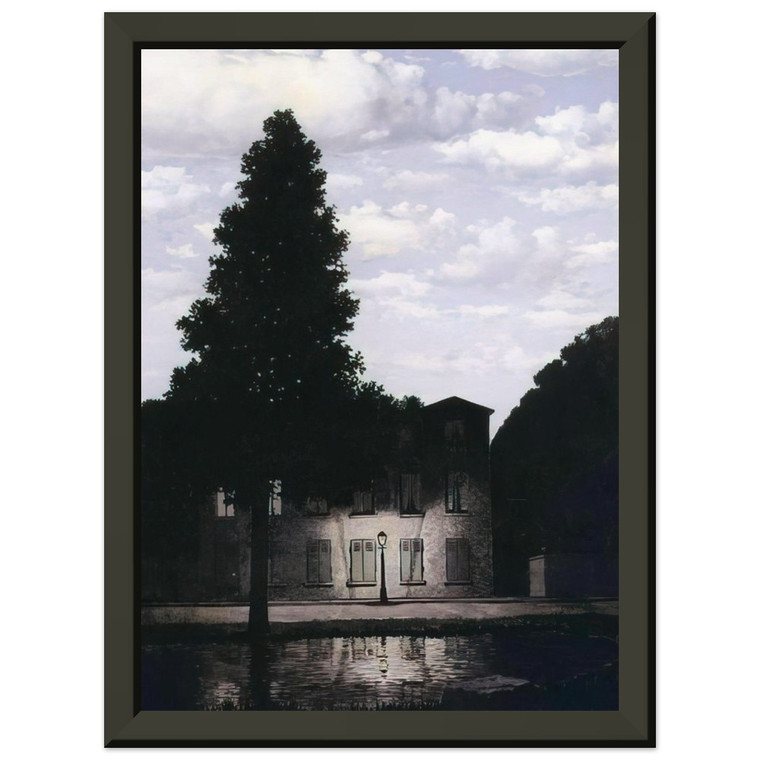 Rene Magritte  THE EMPIRE OF LIGHTS 1954 Premium Metal Framed Art Print / Poster