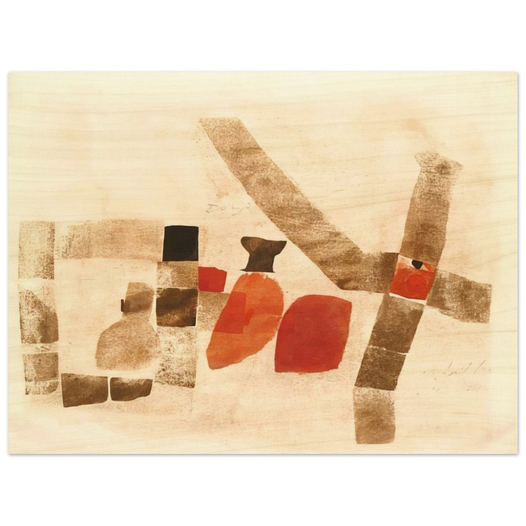 Julius Bissier  Dongo  1964 Wood Print