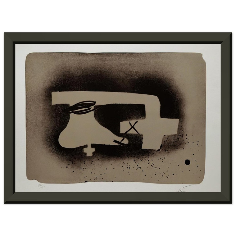 Antoni Tapies  ERINNERUNGEN I 1988 Premium Metal Framed Art Print / Poster