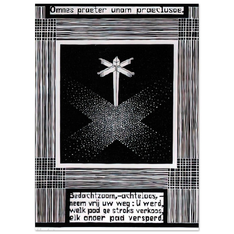 MC Escher  EMBLEMATA SIGNPOST Fine Art Poster / Art Print