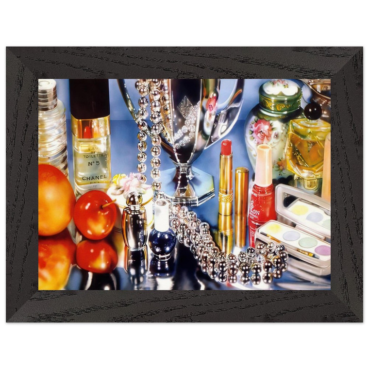 Audrey Flack  CHANEL 1974 Premium Wooden Framed Art Print / Poster