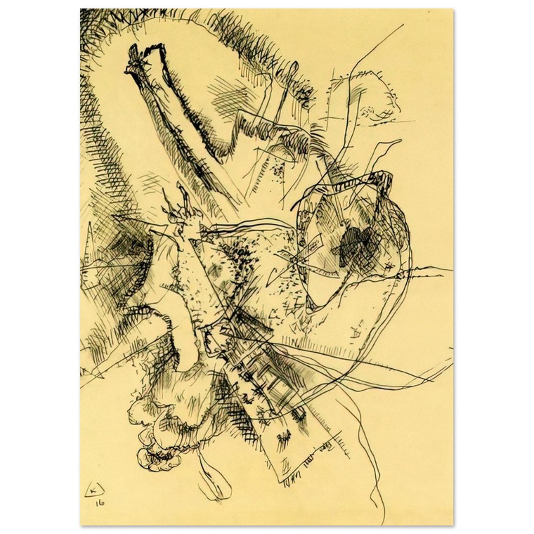 Wassily Kandinsky  DRAWING FOR ETCHING II 1916 Fine Art Poster / Art Print