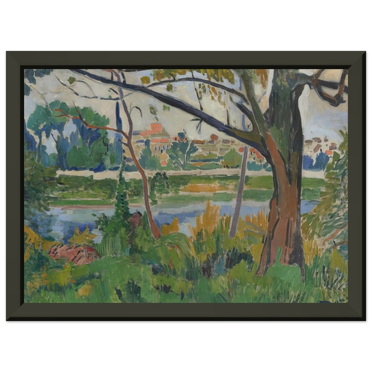 Andre Derain  THE SEINE AT CHATOU 1906 Premium Metal Framed Art Print / Poster