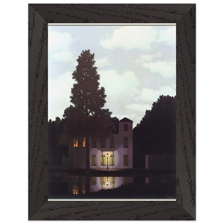 Rene Magritte Empire Lights 1954 1 Premium Wooden Framed Art Print / Poster